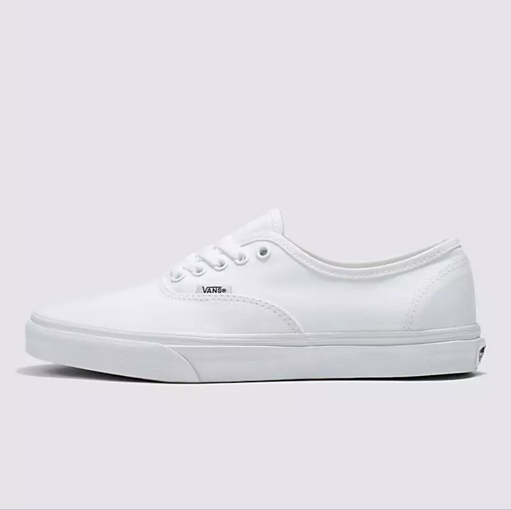 Vans Authentic Classic Low-Top Sneakers - White - Men's 3.5, Women's 5